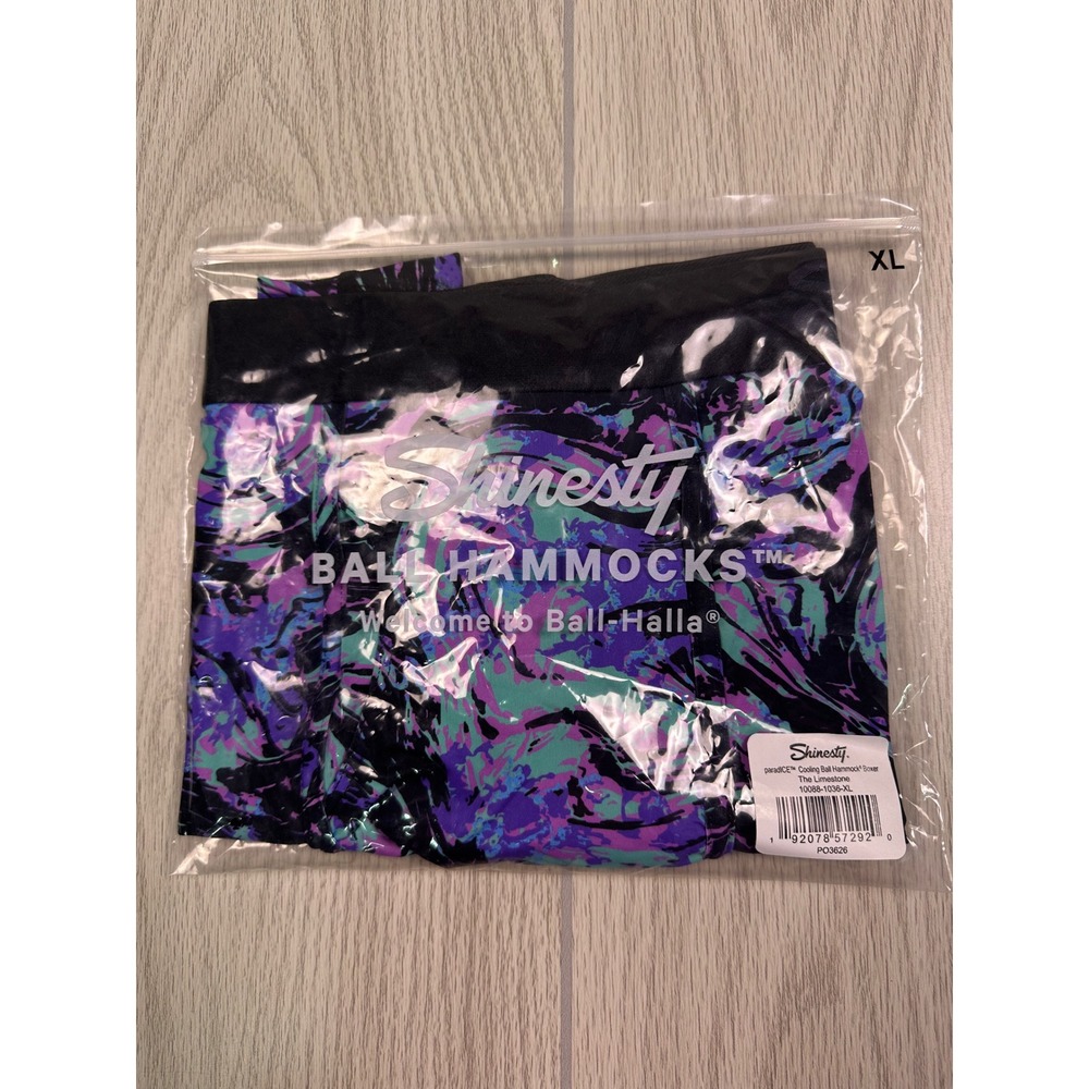 Shinesty The Limestone Ball Hammock Cooling Boxer Briefs Purple Teal XL NWT - Picture 7 of 7
